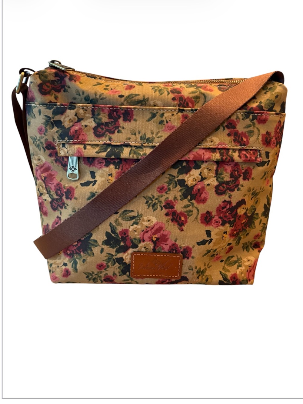 Patricia Nash Patina Carmini Sling Crossbody in Antique Rose